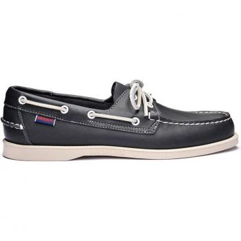 Sebago Docksides Men's Blue Leather Boat Shoes