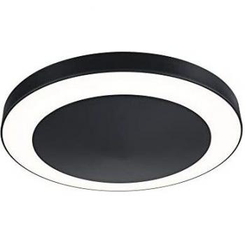 Plafón LED Circula con sensor de movimiento y crepuscular, 14W, 3000K, IP44, antracita
