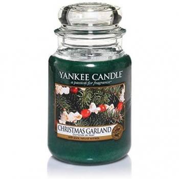 Yankee Candle - Guirnalda de Navidad, Vela en Frasco Grande
