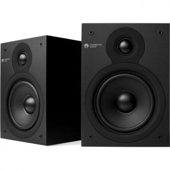 Cambridge Audio SX-50 Black 2-Way Compact Bookshelf Speakers with Rear Bass Reflex