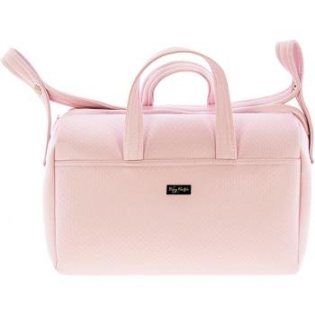 Bolsa de canastilla Rosy Fuentes - Bolsa de canastilla con diseño elegante, fabricada en materiales resistentes, incluye compartimentos organizadores, asa ajustable y cierre seguro