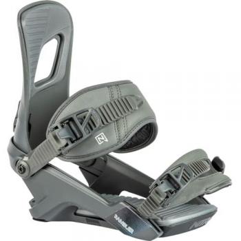 Fijaciones de Snowboard Nitro Rambler para Hombre, Color Gris, Talla Large