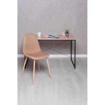 Conjunto de Escritorio DEK y Silla Teok en Tela Marrón Claro
