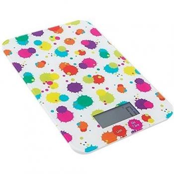 Pebbly 88-8017S Báscula rectangular electrónica, Multicolor