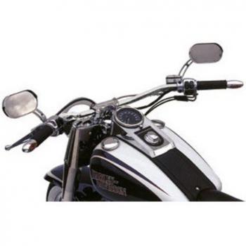 Manillar de acero Roadstar ancho cromo de 1 pulgada TRW Lucas - Plata