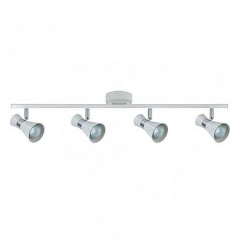 Regleta Maximo 4xgu10 Blanco/cromo 15x69,5x8,5 Cm - Focos