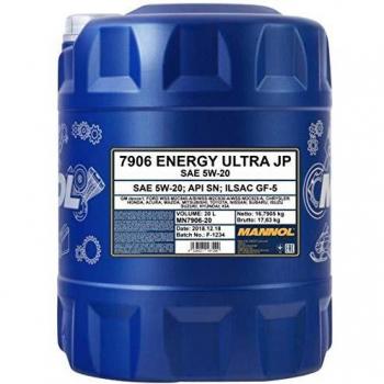 Aceite de motor sintético MANNOL Energy Ultra JP SAE 5W-20 - 20 Litros