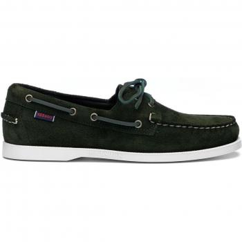 Sebago Men's Green Suede Boat Shoes