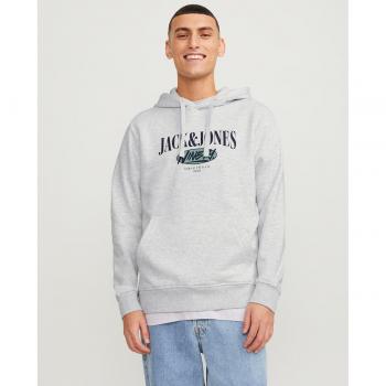 Sudadera Jack & Jones Cobin gris con capucha para hombre