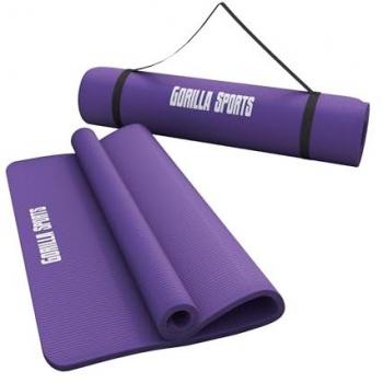 Esterilla de Yoga Profesional Antideslizante 190x100x1.5 cm Color Púrpura con Sangle de Transporte