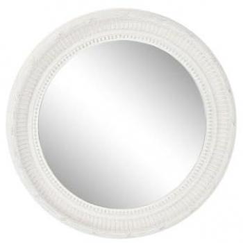 Espejo de Pared Home ESPRIT Blanco Madera 66 x 5 x 66 cm