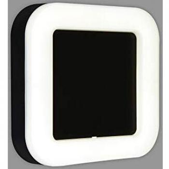 Lámpara LED Exterior Riga Angular 19x19cm IP44 Negra