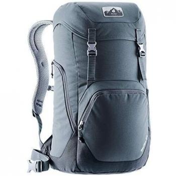 Mochila Deuter Walker 24 Litros Graphite/Negro con Compartimento para Laptop y Resistente al Agua