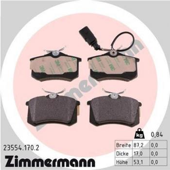 Pastillas de freno ZIMMERMANN 23554.170.2