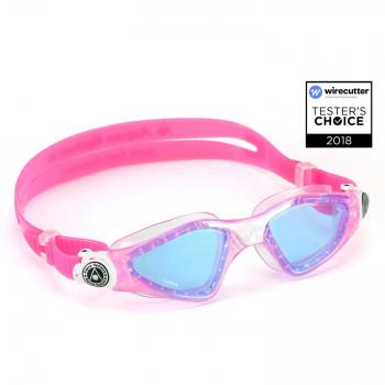 AQUA Kayenne Junior Gafas de natación, Hombre, Transparente/Verde, Talla única