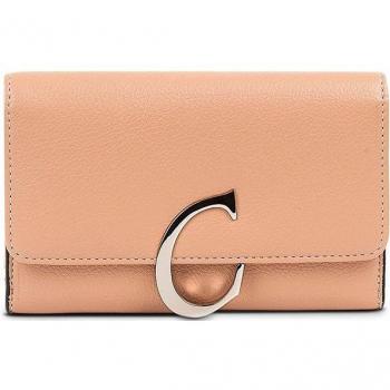 Billetera Cimarrón Albany 315116 Eco Piel con Protección RFID, Compartimentos y Cierre de Cremallera, Asa Adicional, Tamaño Grande 10x16 cm en Color Camel