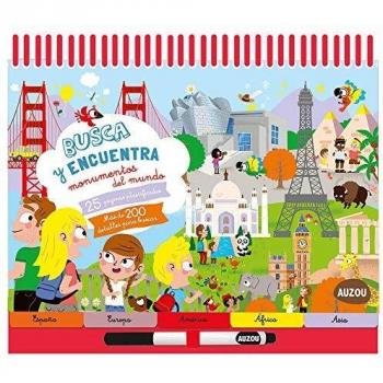 Busca y encuentra Monumentos del mundo. Bloc con anillas