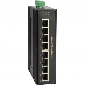 LevelOne 8-Port Gigabit PoE Industrial Switch with 4 PoE Outputs and 126W Power Capacity