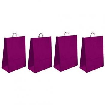 Bolsa Regalo ANDINA Celulosa Fucsia, 32 x 24 x 10 cm. Pack 25