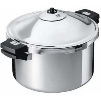 Kuhn Rikon Duromatic Hotel 8L Pressure Cooker with Induction Base and Stainless Steel Construction