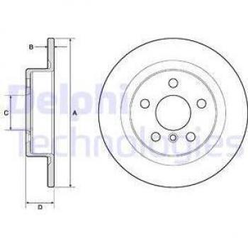 Disco de freno DELPHI BG4812C