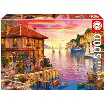Educa (17135) - Dominic Davison: The Mediterranean Harbour - 5000 piezas