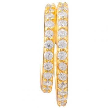 Piercing Earcandy Lorena de Plata 925 con baño de oro 18k