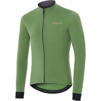 Maillot de ciclismo unisex Spiuk Profit Cold and Rain, manga larga, color verde oscuro, talla M