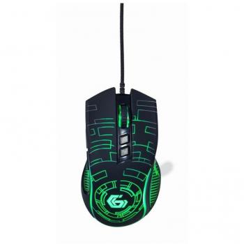 Gembird MUSG-RGB-01 Ratón Gaming LED USB 3600DPI Negro
