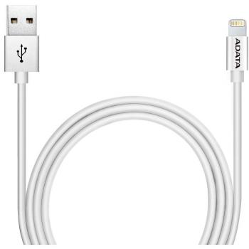 ADATA 1m, USB 2.0-A/Lightning 1m USB A Lightning Plata - Cable USB
