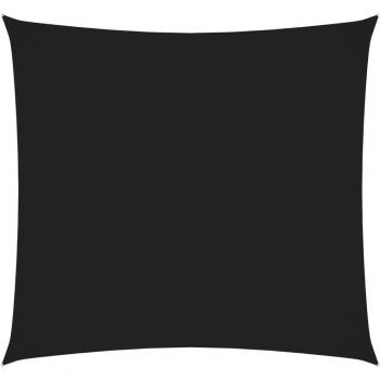 Toldo de vela cuadrado de tela oxford negro 2,5x2,5 m