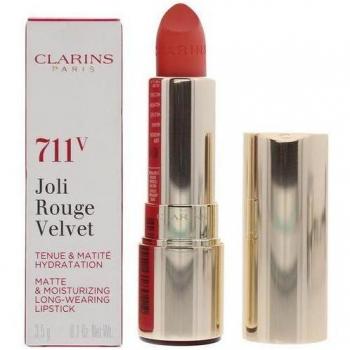 Labial Mate Hidratante de Larga Duración Clarins Joli Rouge Velvet 711V Papaya 3.5g