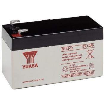 Batería Yuasa NP1.2-12 AGM 12V 1.2Ah Faston 4.8mm
