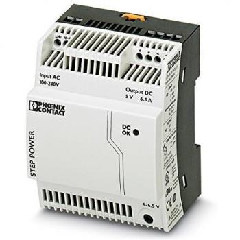Fuente de Alimentación de Carril DIN Phoenix Contact STEP-PS/1AC/5DC/6.5, 5V DC, 6.5A, 32.5W, 1 Salida