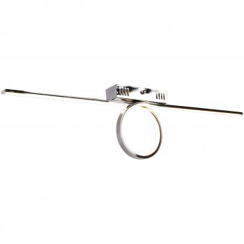 Lámpara de Techo LED Loop Integrada, Cromada, 3000-3200K, Diseño Moderno, Incluye Transformador