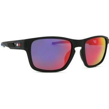 Tommy Hilfiger TH 1952/S Sunglasses, Multicolor, Male, Size: 55 MM, Matte Black with Blue and Orange Mirror