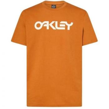 Camiseta Oakley Mark II 2.0 Naranja Hombre Manga Corta con Logo Blanco