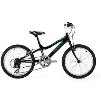 Agece Arons 20 6V - Bicicleta para niño, color negro / verde