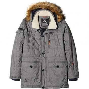 Kamik Linus - Parka para niño, otoño/Invierno, Linus, Niños, Color Grey Mix, tamaño 98