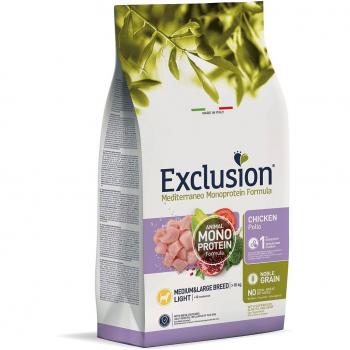 Exclusion Mediterraneo Monoprotein Noble Grain Light de Pollo para Perros Medianos y Grandes