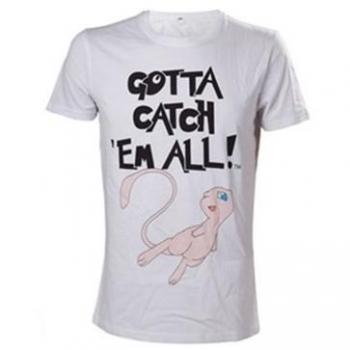 Camiseta Blanca Pokémon Mew GCEA Talla M