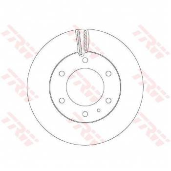 Disco de freno TRW DF6812S con características de alta calidad, diseño optimizado para una mejor disipación del calor, resistencia a la corrosión y fabricación conforme a estándares OEM