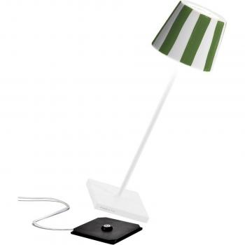 Lámpara de Mesa LED Poldina Lido Recargable y Regulable IP65 en Blanco y Amarillo 2,2W 200lm