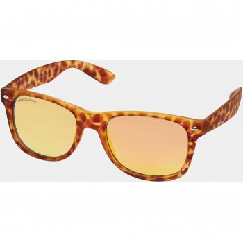 Urban Classics Unisex Sunglasses Likoma Mirror UC - Brown Leo/Orange