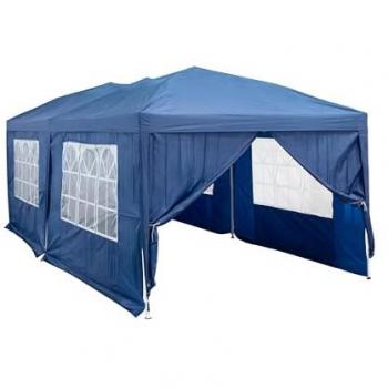 Carpa Plegable con Tejado y Paredes Laterales - 2,95 x 5,9 m - Lona Impermeable Oxford