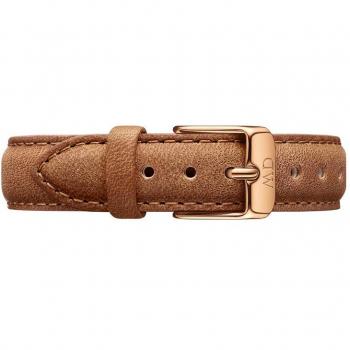Reloj de Mujer Daniel Wellington Petite Durham Correa de Cuero Marrón/Rosa Oro 14mm