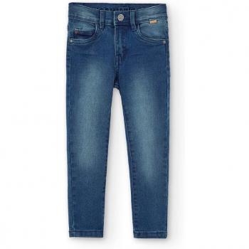 Pantalón vaquero de niño con cierre de botón y bolsillos
