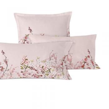 Funda de almohada Chinoiserie Rose Multicolor 45x110 cm, 100% Algodón, Calidad 150
