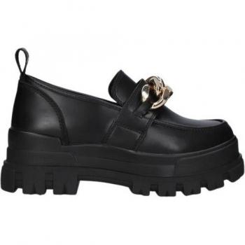 Buffalo Aspha Loafer - Women's Shoes - Black - Size: 6