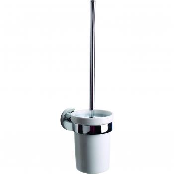 BATHSTAGE BGOOD - Escobillero de pared, 38 x 11,5 x 14,5 cm, color plateado